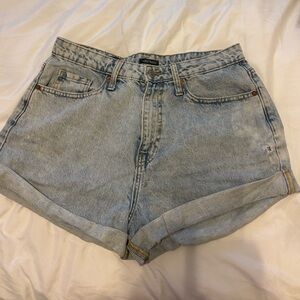 Denim High-Waisted Women's Shorts